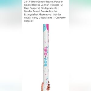 New - (2) 24 Inch GENDER REVEAL POWDER CANNONS